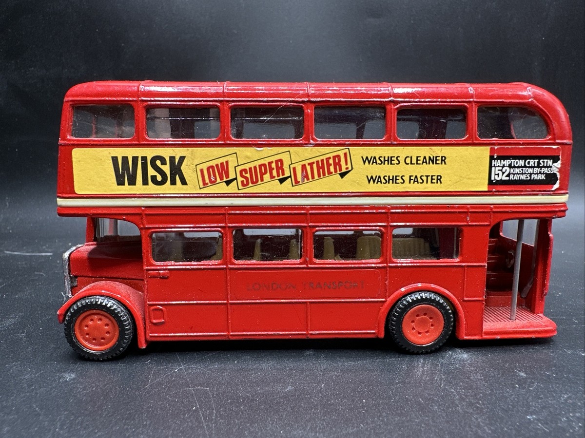 VINTAGE CORGI TOYS #469 LONDON ROUTEMASTER DOUBLE DECKER BUS WISK