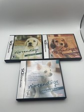 Lot of 3 Nintendogs Games: Dachshund, Lab  Chihuahua-CASE/MANUAL ONLY-No Games 