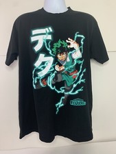 My Hero Academia Men's Black Graphic Funimation T Shirt Size XL New