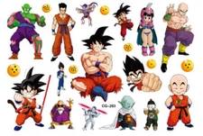 Dragon Ball Temporary Fake Body Art Tattoo Sticker Sheet (10+ Characters) TD