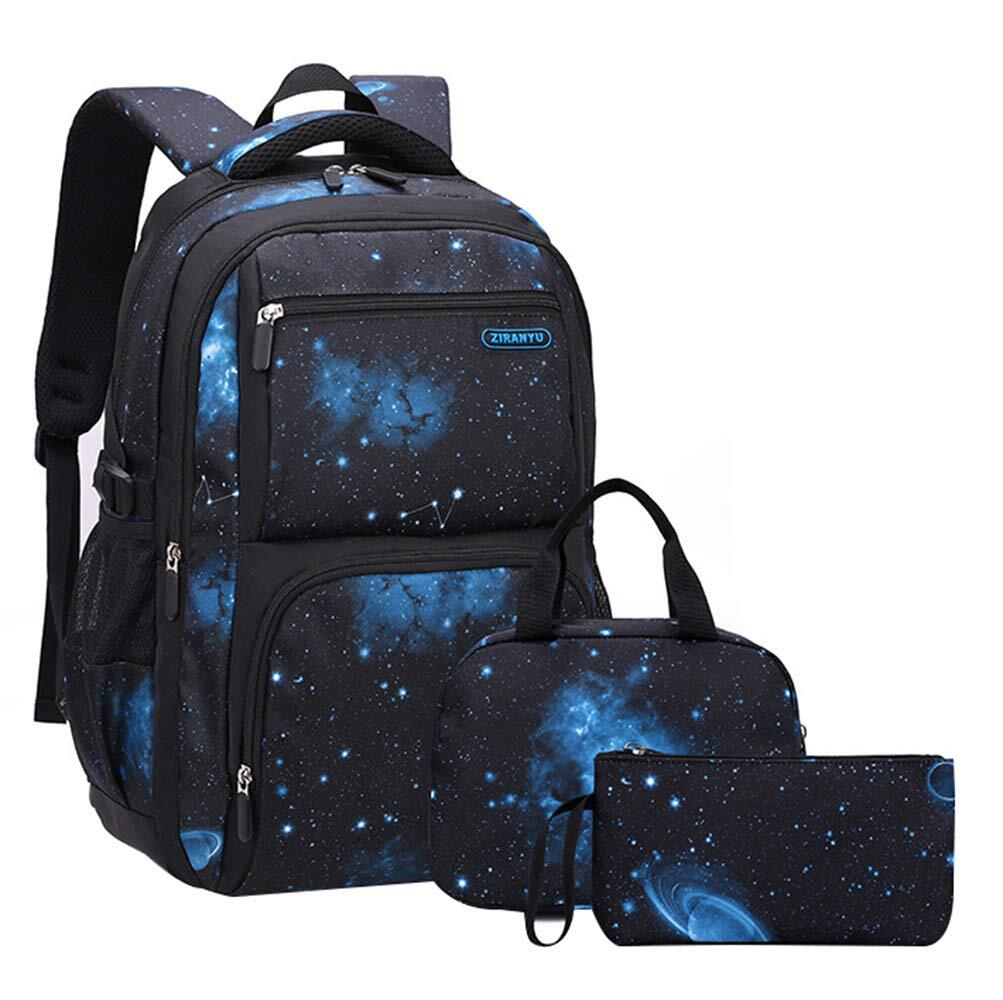 Galaxy Space Pattern Backpack for Boys Junior Middle School Daypack Men