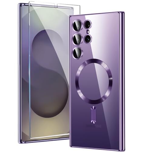 for Samsung Galaxy S25 Ultra Case Clear,Magnetic Galaxy S25 Ultra Case