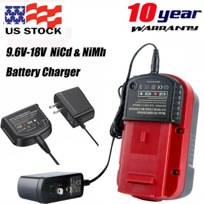 18V Battery Charger for Black &Decker HPB18 HPB18-OPE 9.6V-18V NiCd NiMh Battery