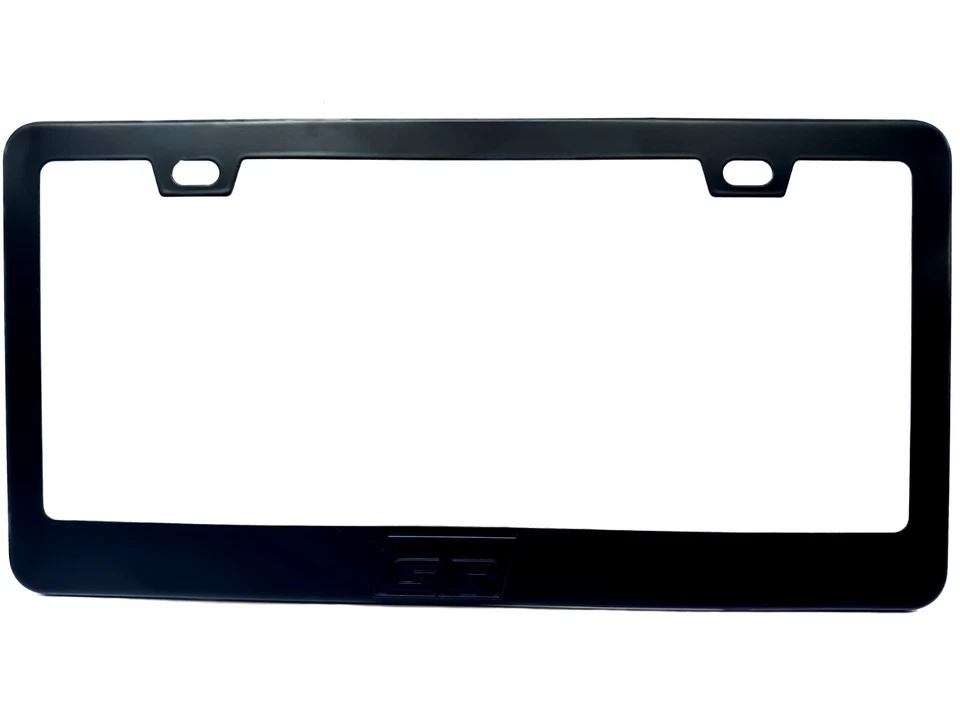 BLACK GR86 GR Emblem License Plate Frame with satin matte Logo Stainless Steel - Image 3 of 3