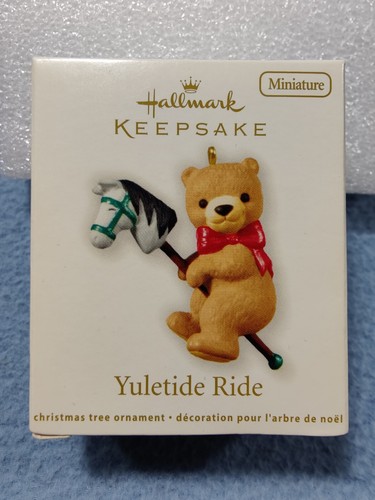 NEU HALLMARK ANDENKEN 2012 YULETIDE RIDE MINIATUR WEIHNACHTSSCHMUCK