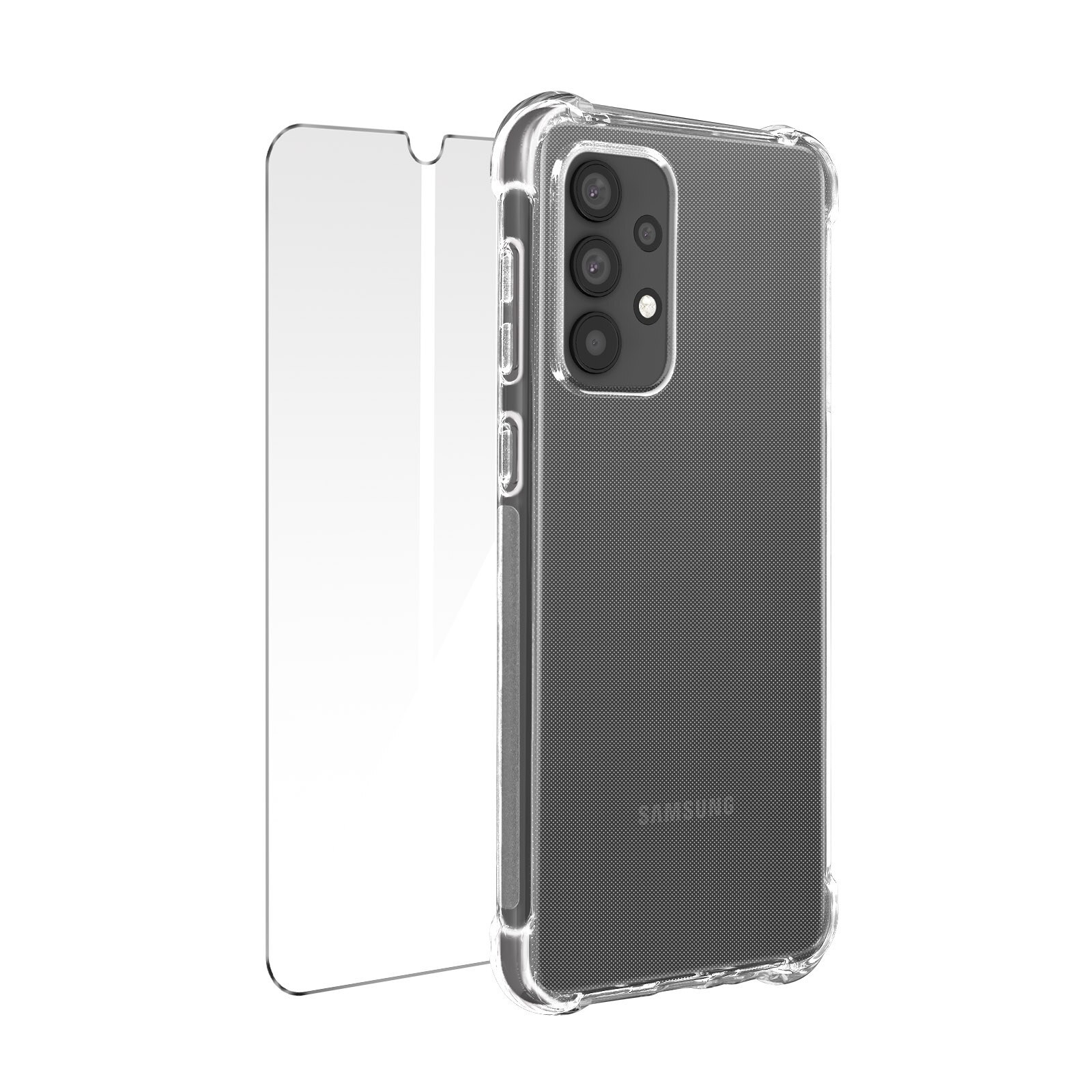 Protection Pack Galaxy A33 5G Soft Case and Tempered Glass
