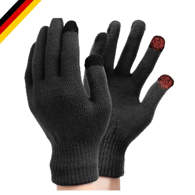 Knitted Winter Gloves Men Women Touchscreen Winter Gloves Flexible Finger Gloves
