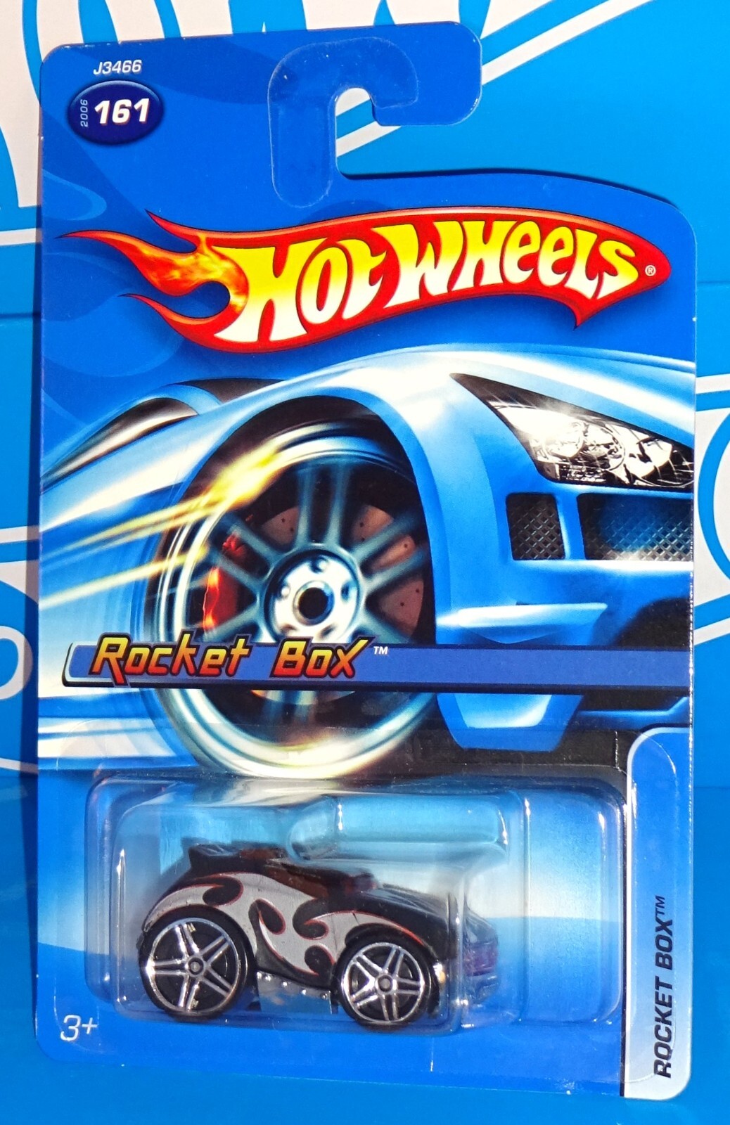 Hot Wheels 2006 Mainline #161 Rocket Box Flat Black w/ Flames PR5s