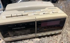 Soundesign Alarm Clock AM/FM Radio Cassette Telephone Vintage 1980's Phone