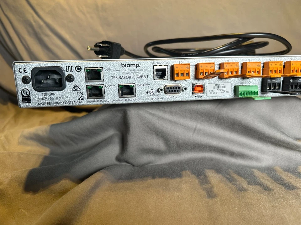 Biamp Tesira FORTE AVB VT Digital Signal Processor - Image 4 of 4