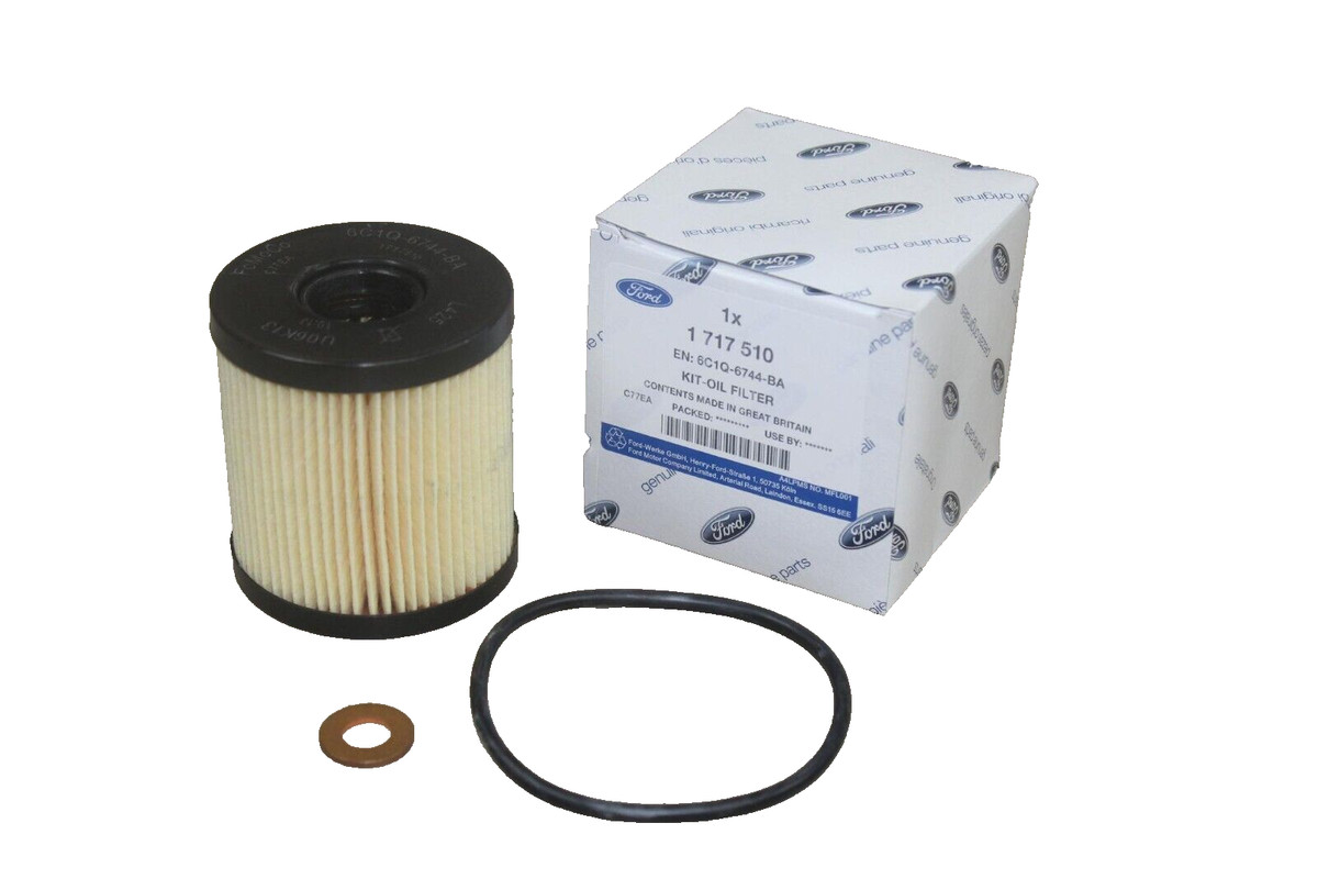 Original Ford Ölfilter + Dichtring 2,0 + 2,2 Diesel 1717510 + 