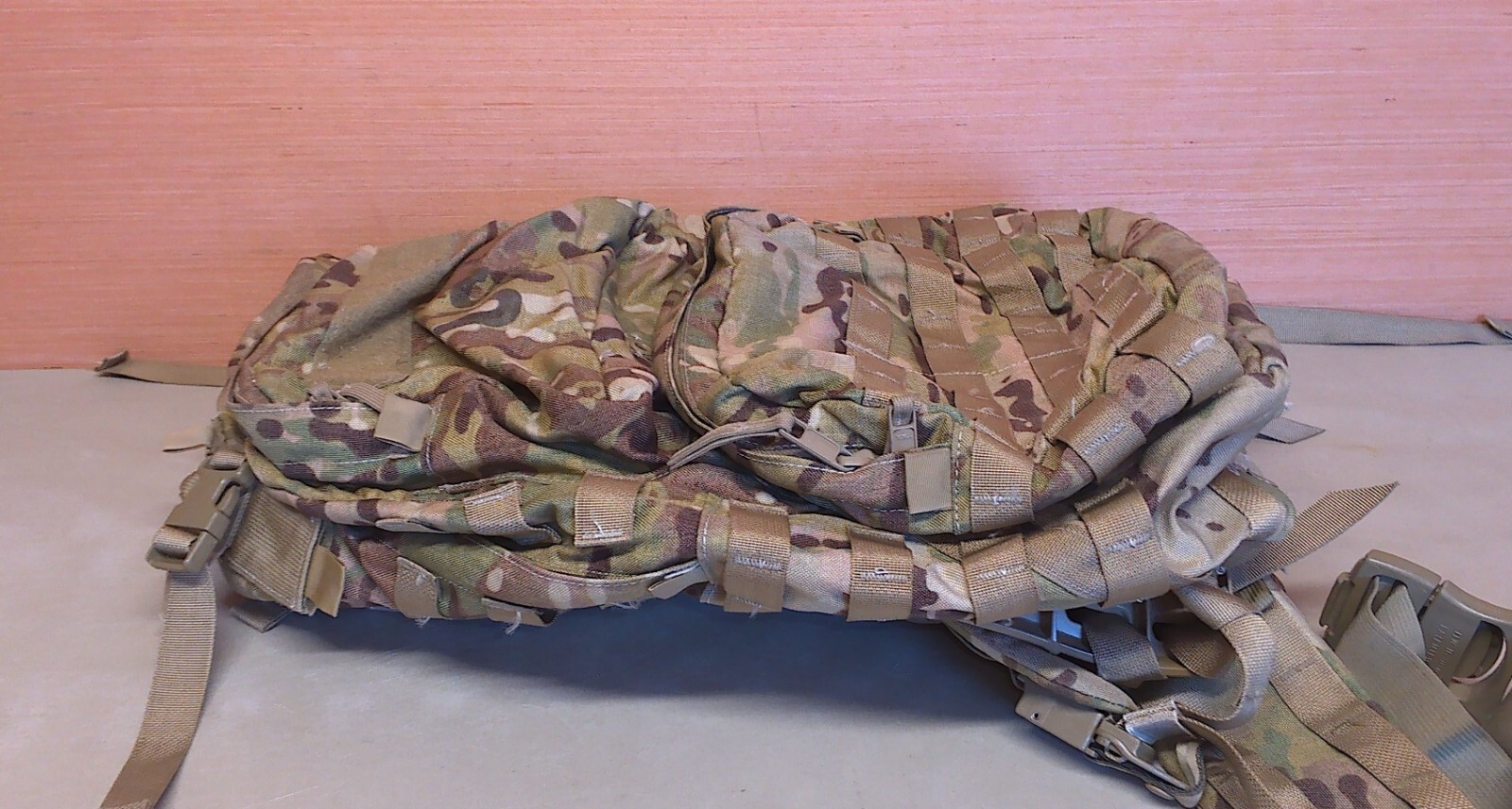 US Military Issue Multicam OCP Camo MOLLE II Medium Ruck Sack Back Pack Setup eBay