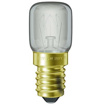 Backofenlampe E14 15W 22mmØ 49mm 230V 073013001 gold universell Mikrowelle Herd