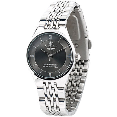 Leonhard Damen-Armbanduhr aus Edelstahl, spritzwassergeschützt