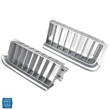 1969 Cutlass Standard Front Grill Grille Silver Plastic Gm 402182 402183 Pair
