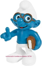 20734 Glasses Smurf Prof Smurfs Puffo Puffi Smurfette 2011 Rare