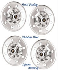 16 Trailer Truck Van Snap On Wheel Rim Covers Hubcaps Stainless Steel 16 Trailer Truck Van Snap On Wheel Rim Covers Hubcaps Stainless Steel