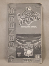 World Series Baseball SEGA Genesis Authentic MANUAL ONLY