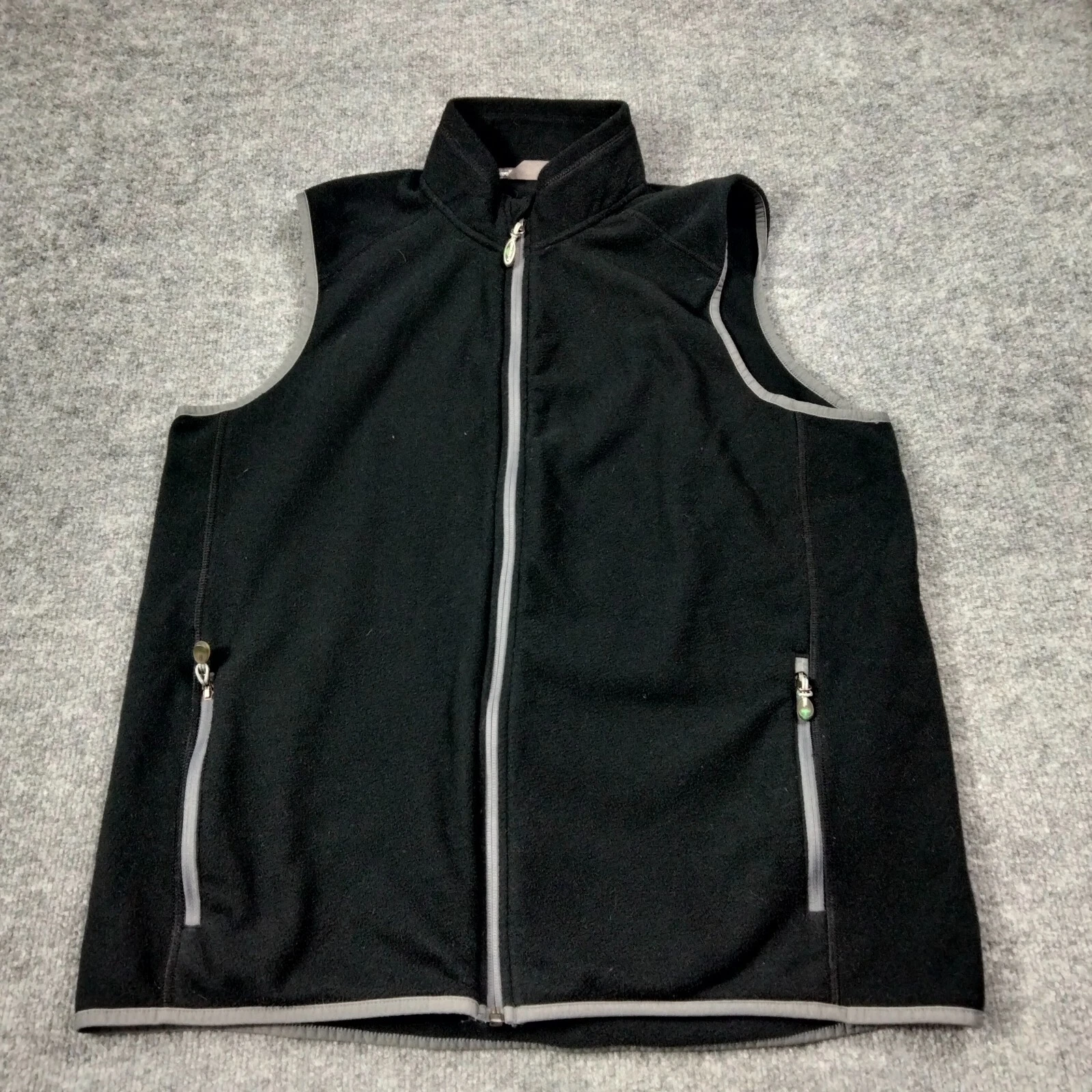 Arborwear Vest Mens XL Black Fleece Full Zip Pockets Outdoors