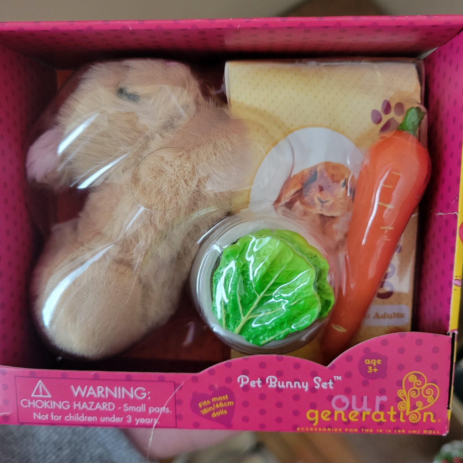 Our Generation Pet Bunny Set Accessory Set for 18” Doll New in Box eBay