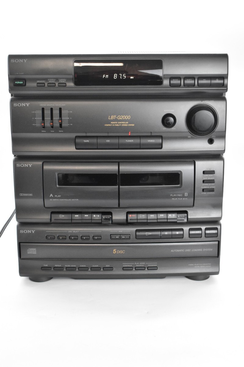 Sony LBT-G2000 Compact Hi-Fi Stereo System Disc Cassette Player | eBay