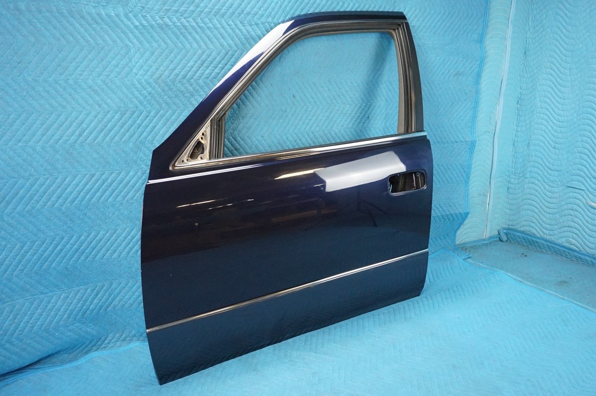 Lexus LS400 Front Driver Door W/ Moulding Dark Blue: 8L4 1995-2000