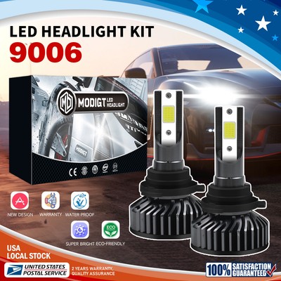 2pcs HB4 LED Headlight Combo Bulbs Kit High or Low Beam 6000K Super White Bright