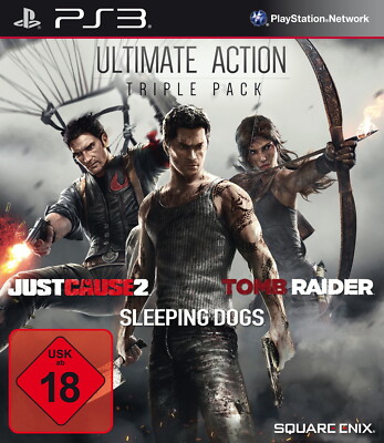 PS3 / Sony Playstation 3 Spiel - Ultimate Action Triple Pack ( mit OVP) (USK18)