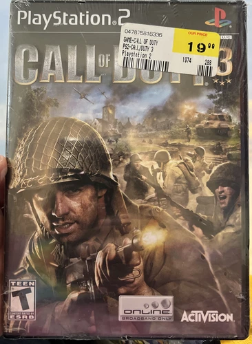Call of Duty 3 Sony PlayStation 2 2006 PS2 NEW Factory SEALED NOS