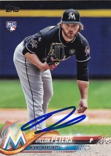 DILLON PETERS MIAMI MARLINS SIGNED CARD LOS ANGELES ANGELS PITTSBURGH PIRATES