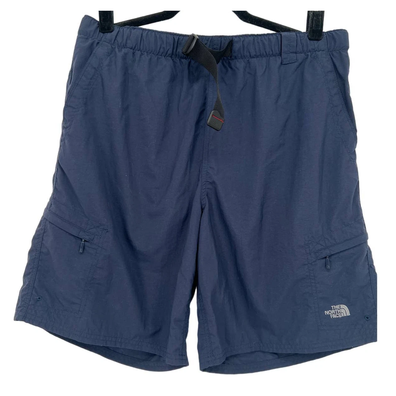 The North Face Blue Belted Relaxed Fit Cargo Shorts Size Large