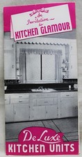 DELUXE KITCHEN SINK UNIT FIXTURES ADVERTISING BROCHURE 1950 VINTAGE