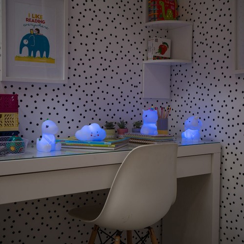 Children's Baby Night Light LED Colour Changing Nursery Bedside Kids Lamp Remote - Picture 9 of 38