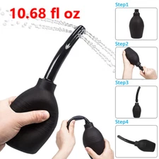 Anal Vaginal Bulb Douche Enema Rectal Colonic Irrigation Syringe Cleaner For Men