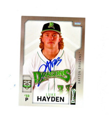 Luke Hayden 2025 Dayton Dragons signed autograph baseball card c