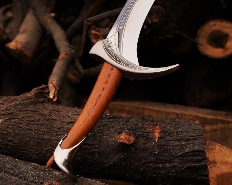 Réplica de Espada Orcrista Escudo de Roble Thorin Hecha a Mano - Auténtico Hobbit / LOTR Coll Foto 4 de 4