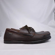 Eastland Falmouth Camp Moc Leather Boat Shoes Bomber Brown Size 10.5 D 7765-17