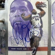 Rodney Rogers signed Fleer Force card
