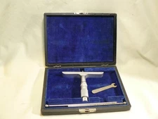 Vintage Tumico Tubeular Micrometer Depth Gauge 0-3" with Three Rods