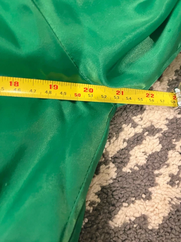 Chaqueta bomber variidad satinada años 80 verde y amarillo Foto 4 de 4