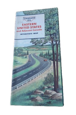 Vintage Gas Station Travel Road Map 1964 Standard Oil Eastern United States