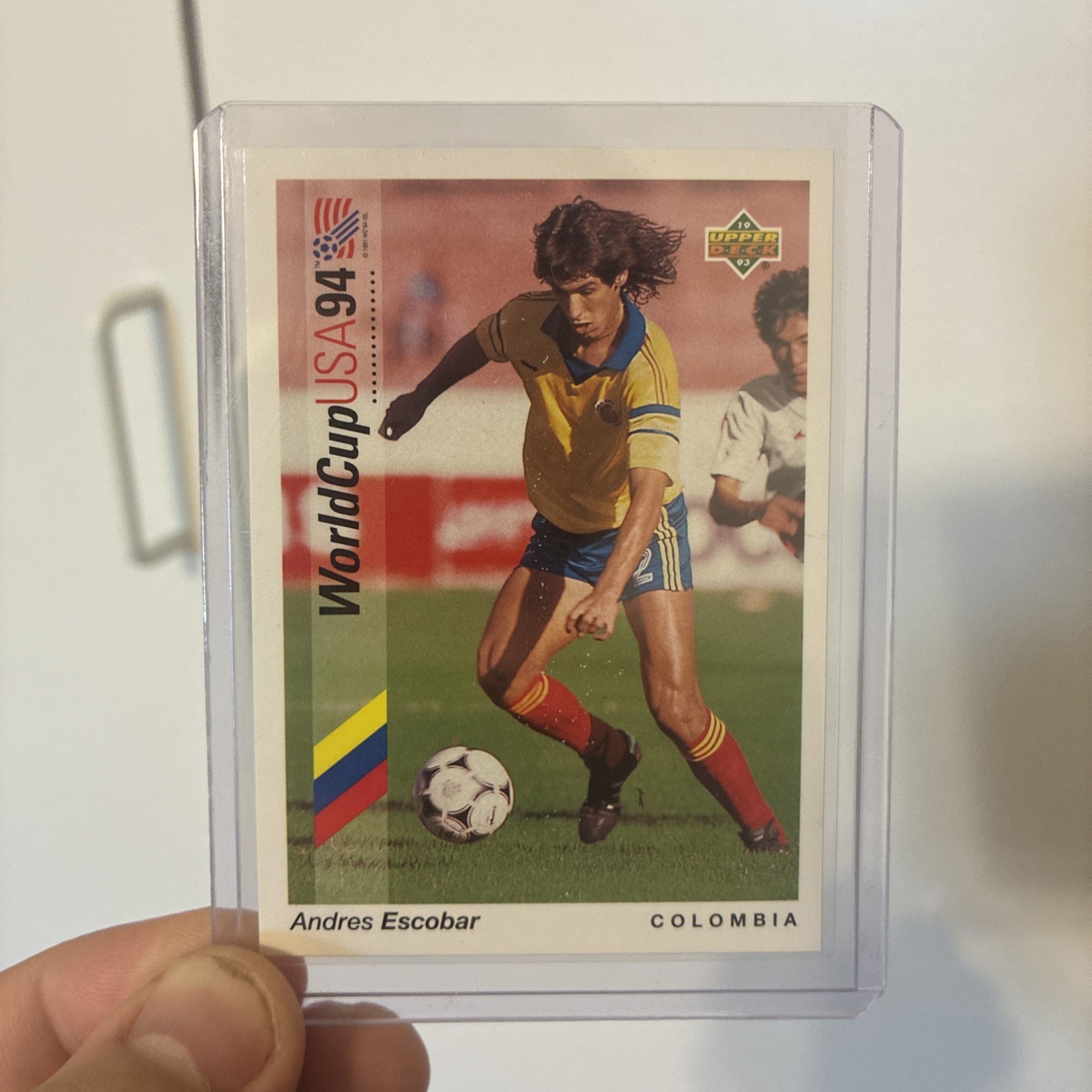 Andres Escobar 1993 Upper Deck World Cup Preview (English/German) #61