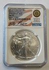 STRUCK AT WEST POINT MINT 2017 EAGLE FIRST DAY OF ISSUE MS 70 NGC MILES STANDISH — photo 1