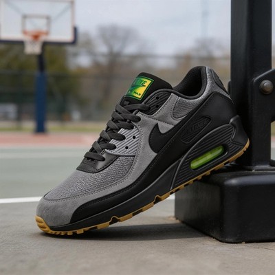 Men's Nike Air Max 90 Shoes - Smoke Grey Black Anthracite IQ0580-084
