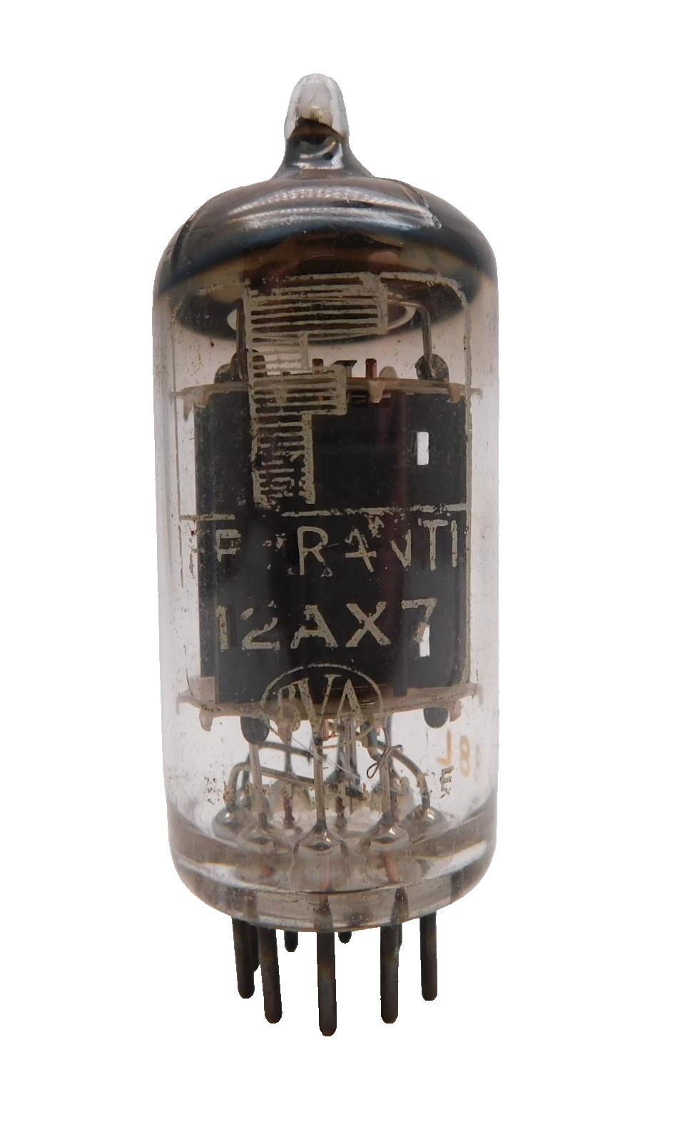 Ferranti by Mullard ECC83 12AX7 Long Plate Halo Getter Valve Tube Used (V24)