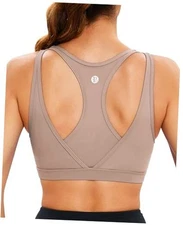  Sports Bras for Women High Support,Molded Cup High Impact Sports Small Mica