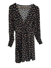 Wild Fable Floral Wrap Dress M A-Line Long Sleeve Cottagecore romantic fairy
