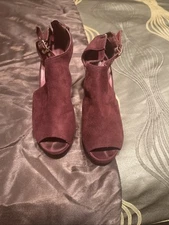 Top moda Burgundy wedge Women’s Shoe