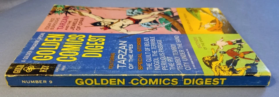 GOLDEN COMICS DIGEST #9, TARZAN OF THE APES, KORAK, VG-FN, GOLD KEY, 1970 - Image 3 of 3