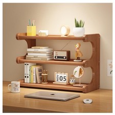 BEKMLOD 3 Tier Bookshelf for Desktop, Storage Rack, Desktop Organization